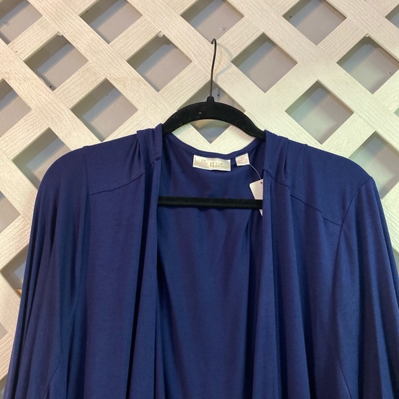 Belle by Kim Gravel Plus Rayon Spandex Shrug Twilight 4X - Picture 5 of 6